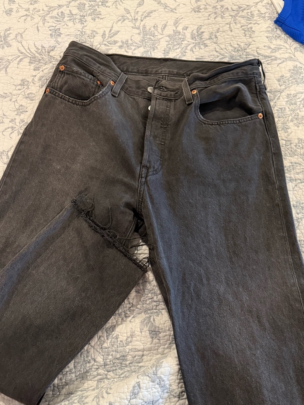 Levi's Straight Leg Black Denim Jeans